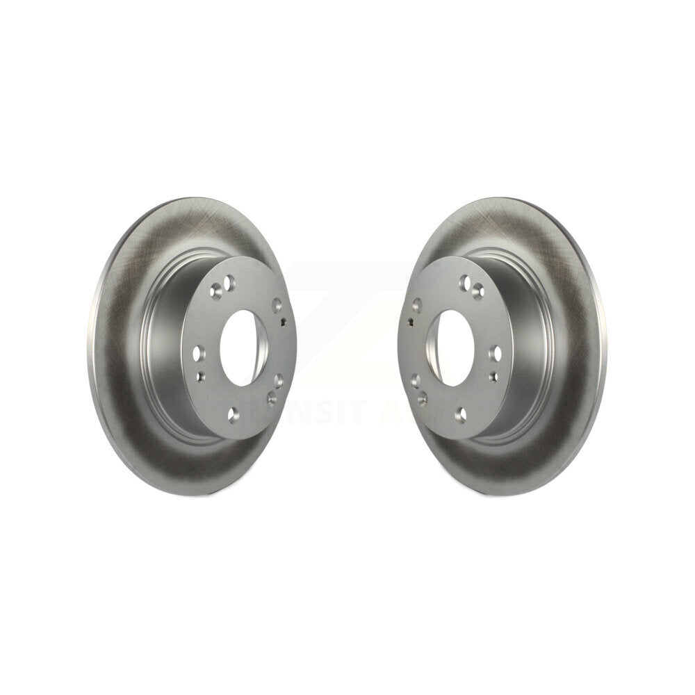 Coated Disc Brake Rotors Rear Pair For Honda Accord Acura TSX