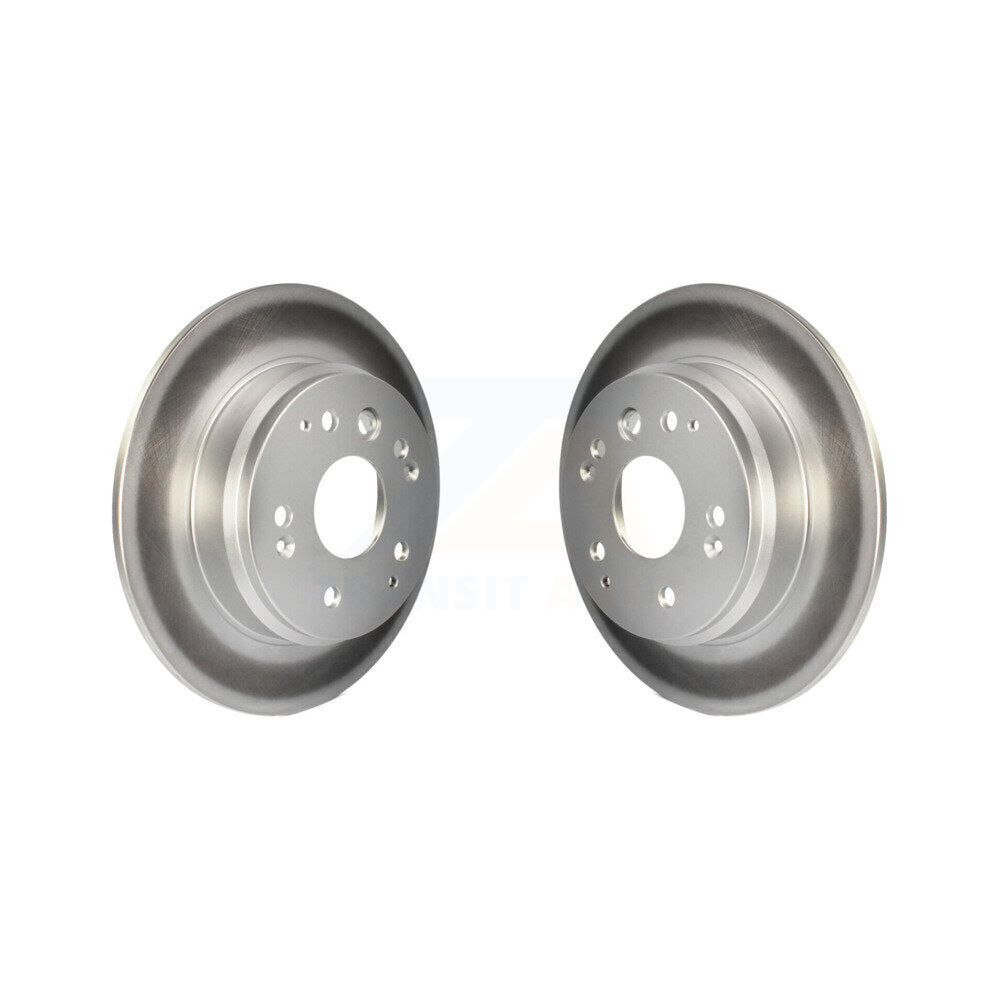 Coated Disc Brake Rotors Rear Pair For Acura TL Honda Element