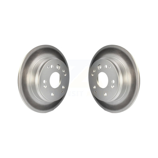 Coated Disc Brake Rotors Rear Pair For Acura TL Honda Element