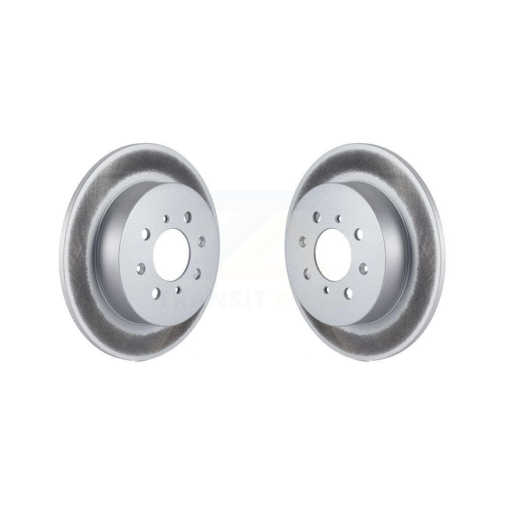 Coated Disc Brake Rotors Rear Pair For Honda Civic Acura EL