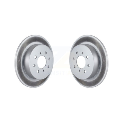 Coated Disc Brake Rotors Rear Pair For Honda Civic Acura EL