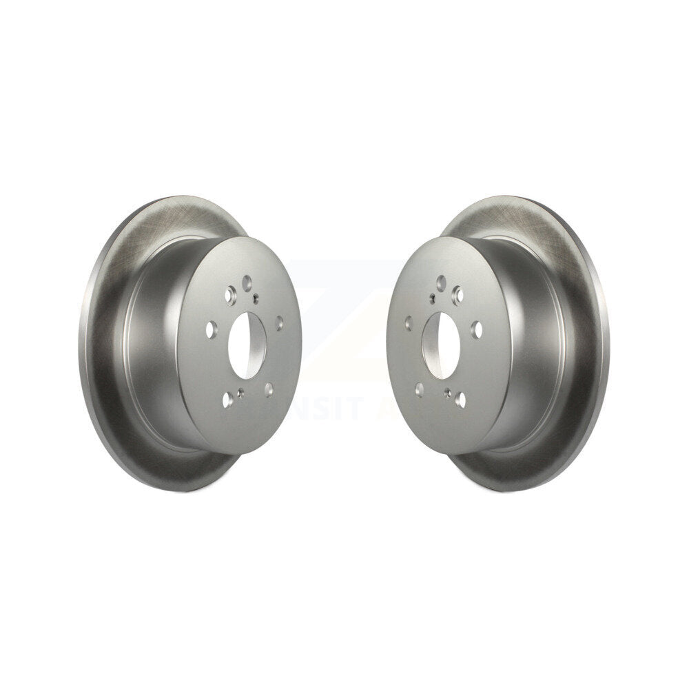 Coated Disc Brake Rotor Rear Pair For Lexus RX350 Toyota Highlander RX330 RX400h