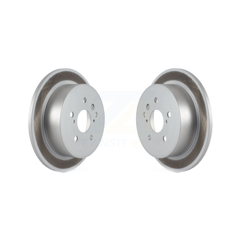 Coated Disc Brake Rotors Rear Pair For 2004-2010 Toyota Sienna