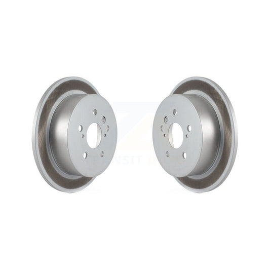 Coated Disc Brake Rotors Rear Pair For 2004-2010 Toyota Sienna