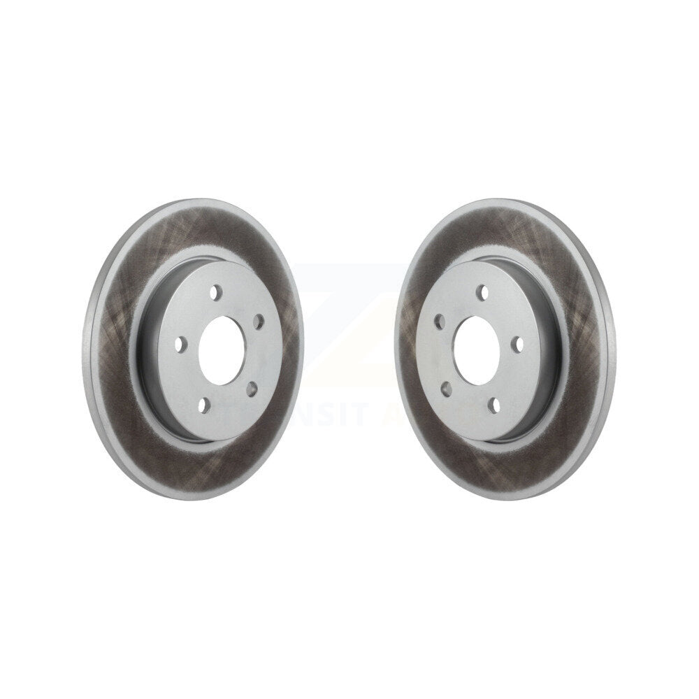Coated Disc Brake Rotors Rear Pair For 2002-2008 Jaguar X-Type