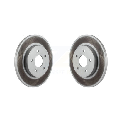 Coated Disc Brake Rotors Rear Pair For 2002-2008 Jaguar X-Type