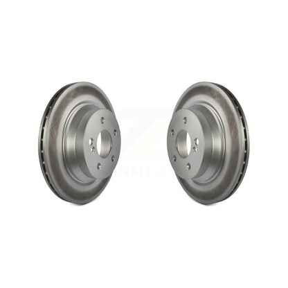 Coated Brake Rotor Rear Pair For Mercedes-Benz GLK350 E350 GLK250 E400 E320 E500