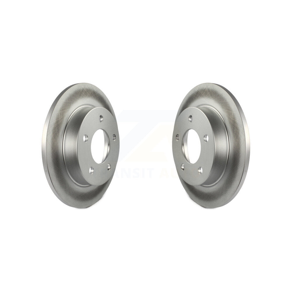 Coated Disc Brake Rotors Rear Pair For Mazda 3 Sport