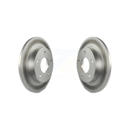 Coated Disc Brake Rotors Rear Pair For Mazda 3 Sport