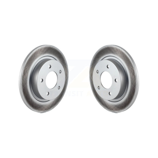 Coated Disc Brake Rotors Rear Pair For Mazda 3 Sport