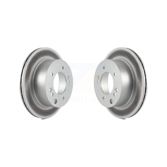 Coated Disc Brake Rotors Rear Pair For 2003-2006 Kia Sorento