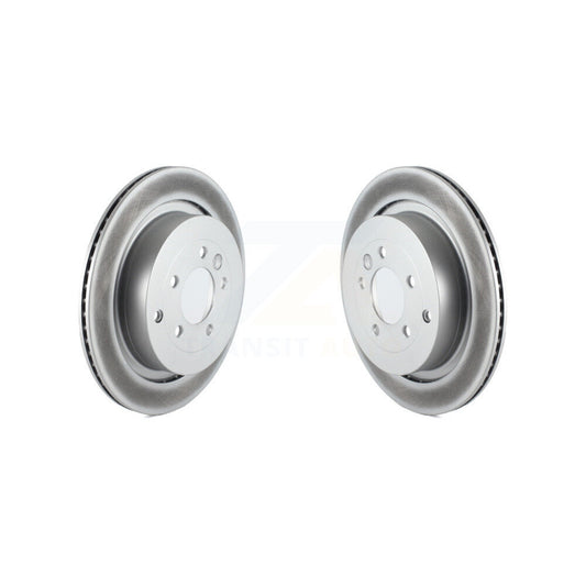 Coated Disc Brake Rotors Rear Pair For Land Rover Range Sport LR4 LR3