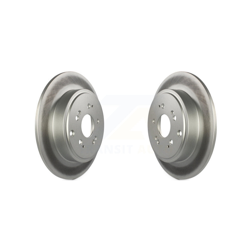 Coated Disc Brake Rotors Rear Pair For 2006-2014 Honda Ridgeline
