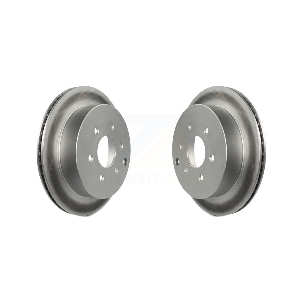 Coated Disc Brake Rotors Rear Pair For Nissan Frontier Xterra Suzuki Equator
