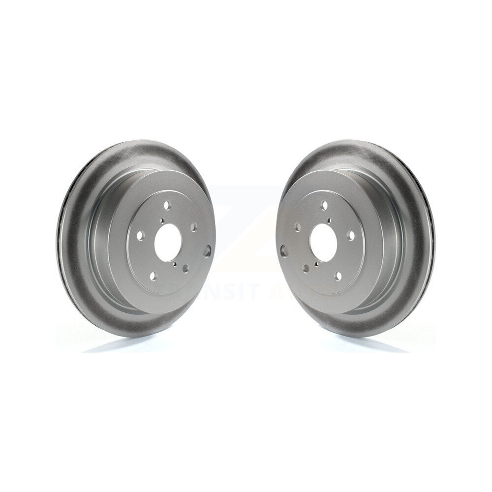 Coated Disc Brake Rotors Rear Pair For Subaru Tribeca B9