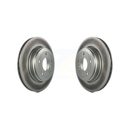 Coated Disc Brake Rotors Rear Pair For BMW 530i 525i 528i