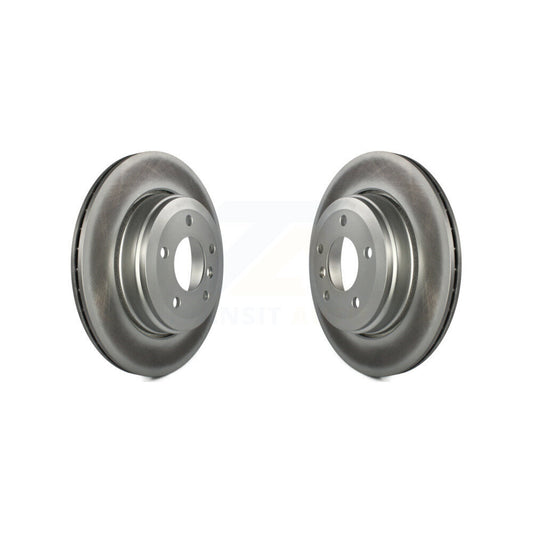 Coated Disc Brake Rotors Rear Pair For BMW 530i 525i 528i