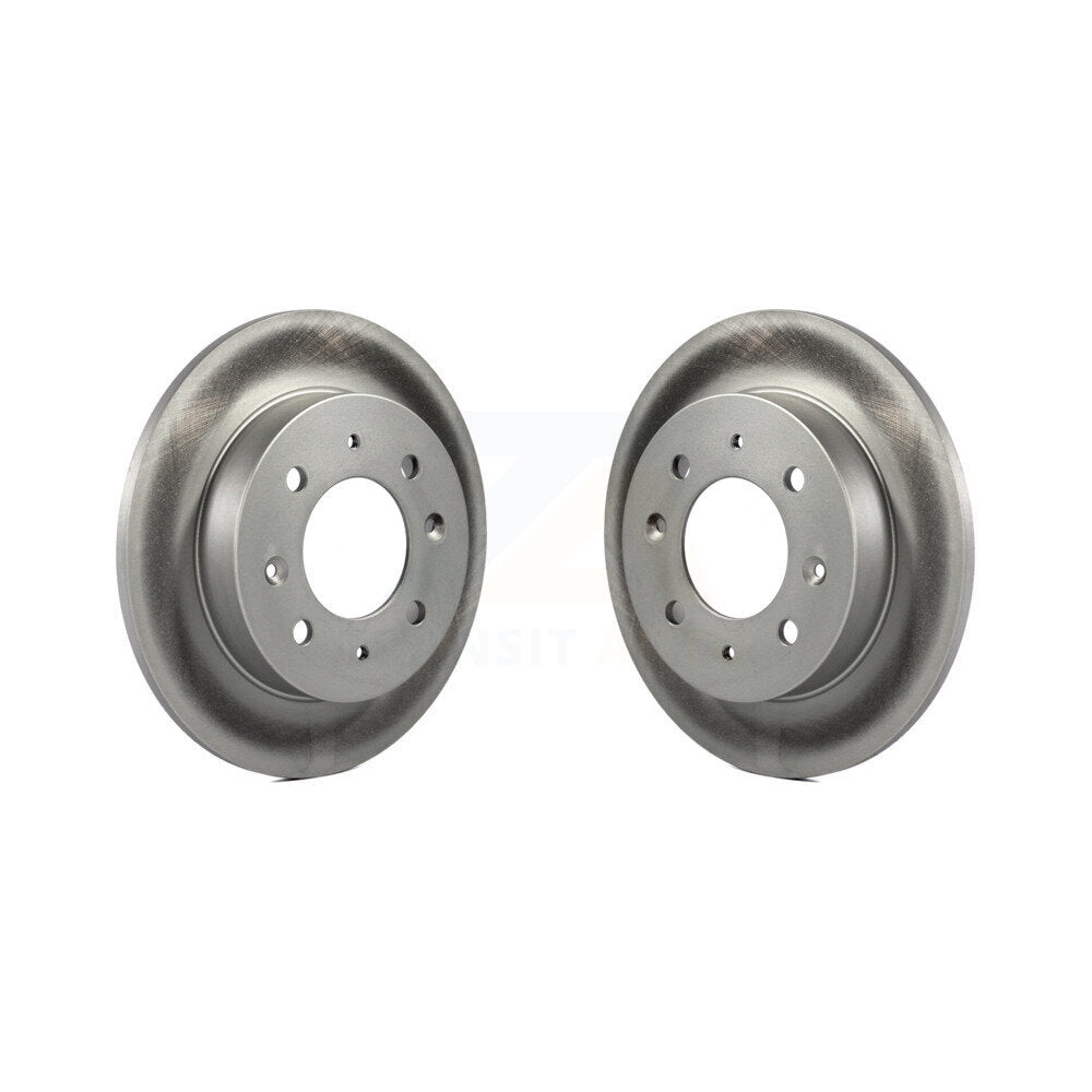 Coated Disc Brake Rotors Rear Pair For Kia Spectra Spectra5