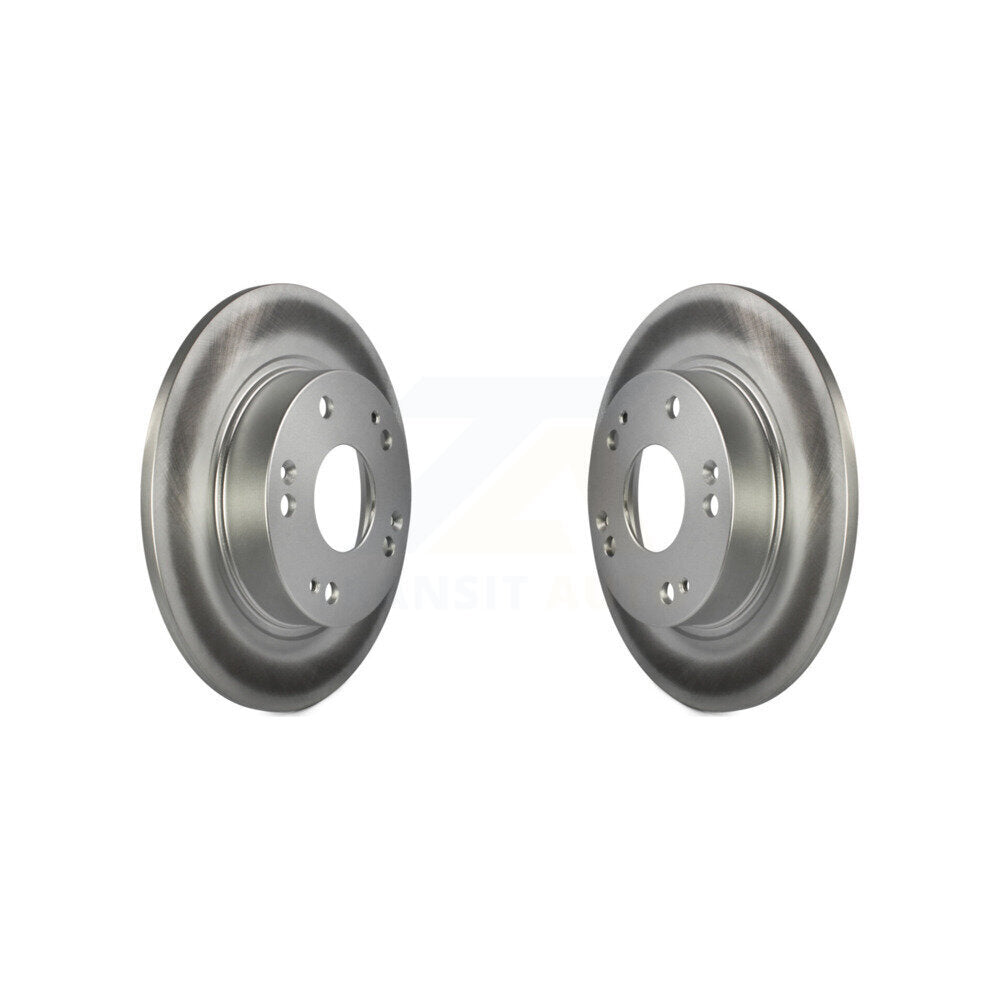 Coated Disc Brake Rotors Rear Pair For Honda Civic Acura CSX ILX