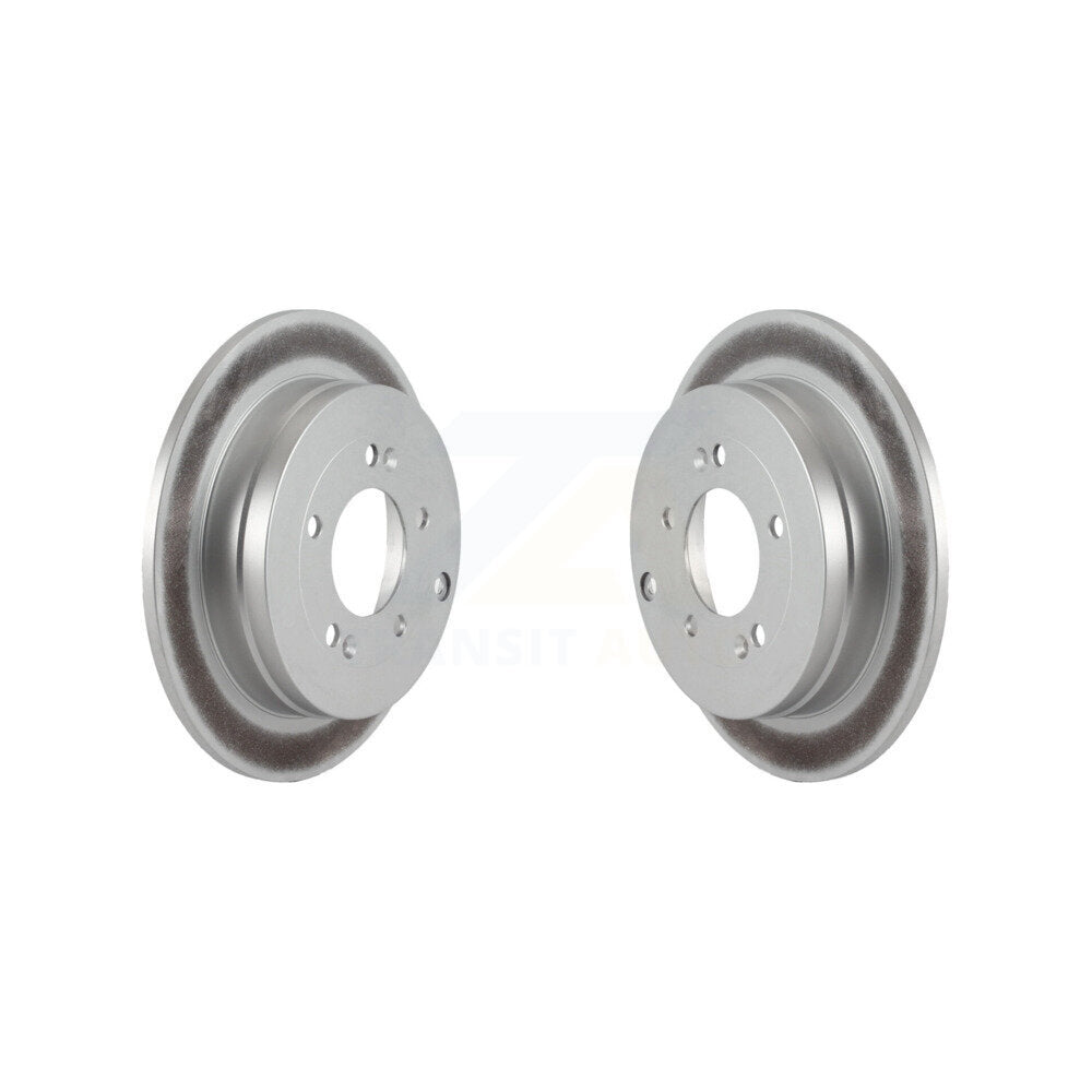 Coated Disc Brake Rotors Rear Pair For Hyundai Azera Kia Amanti