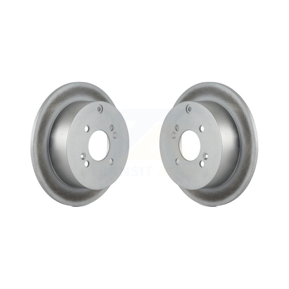 Coated Disc Brake Rotors Rear Pair For 2006-2010 Hyundai Accent Kia Rio5 Rio