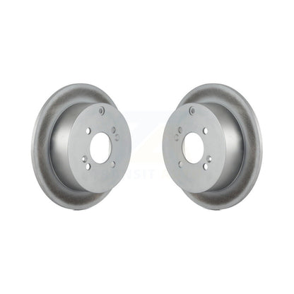 Coated Disc Brake Rotors Rear Pair For 2006-2010 Hyundai Accent Kia Rio5 Rio