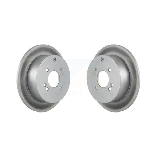 Coated Disc Brake Rotors Rear Pair For 2006-2010 Hyundai Accent Kia Rio5 Rio