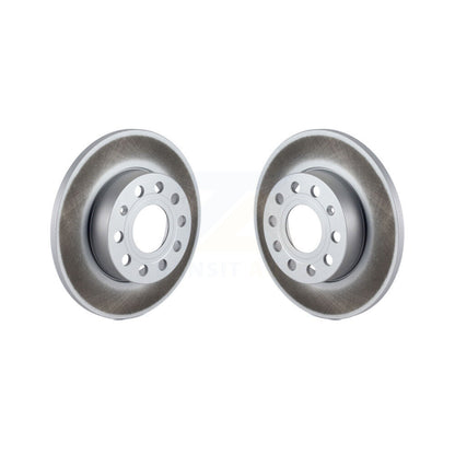 Coat Disc Brake Rotor Rear Pair For Volkswagen Jetta Rabbit Golf Audi A3 Quattro