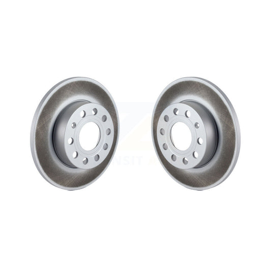 Coat Disc Brake Rotor Rear Pair For Volkswagen Jetta Rabbit Golf Audi A3 Quattro