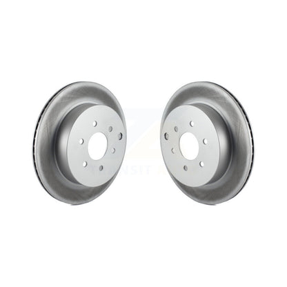 Coated Disc Brake Rotors Rear Pair For Nissan Pathfinder