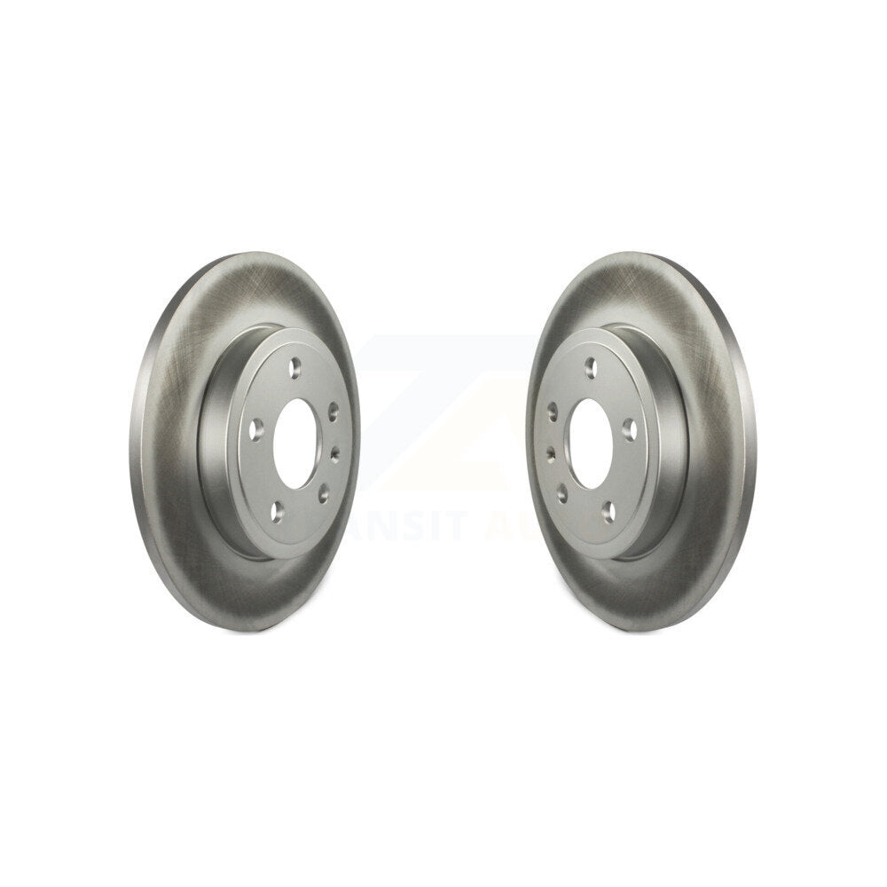 Coated Disc Brake Rotors Rear Pair For Audi A4 Quattro