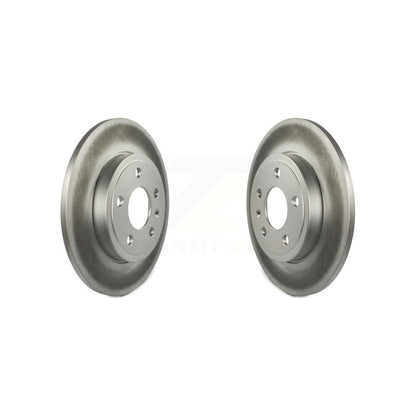 Coated Disc Brake Rotors Rear Pair For Audi A4 Quattro