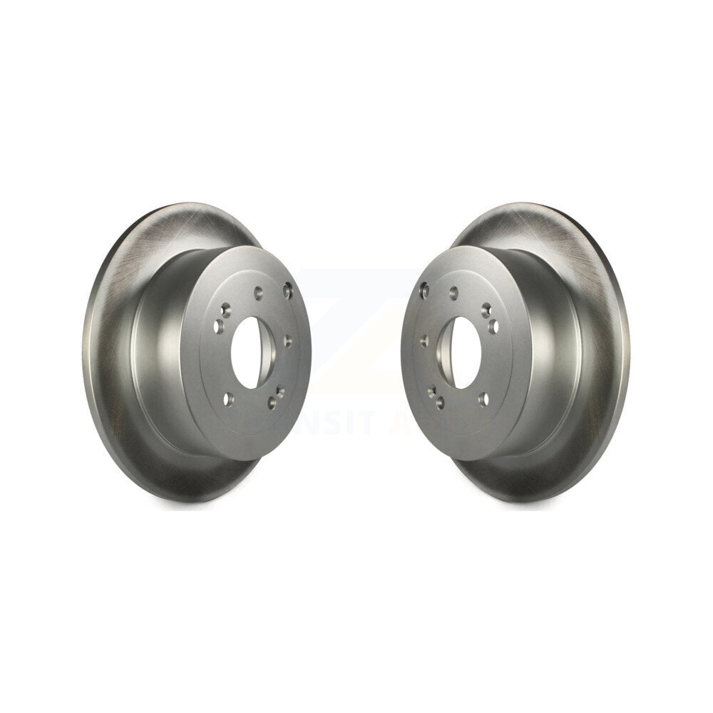 Coated Disc Brake Rotors Rear Pair For 2007-2009 Hyundai Santa Fe