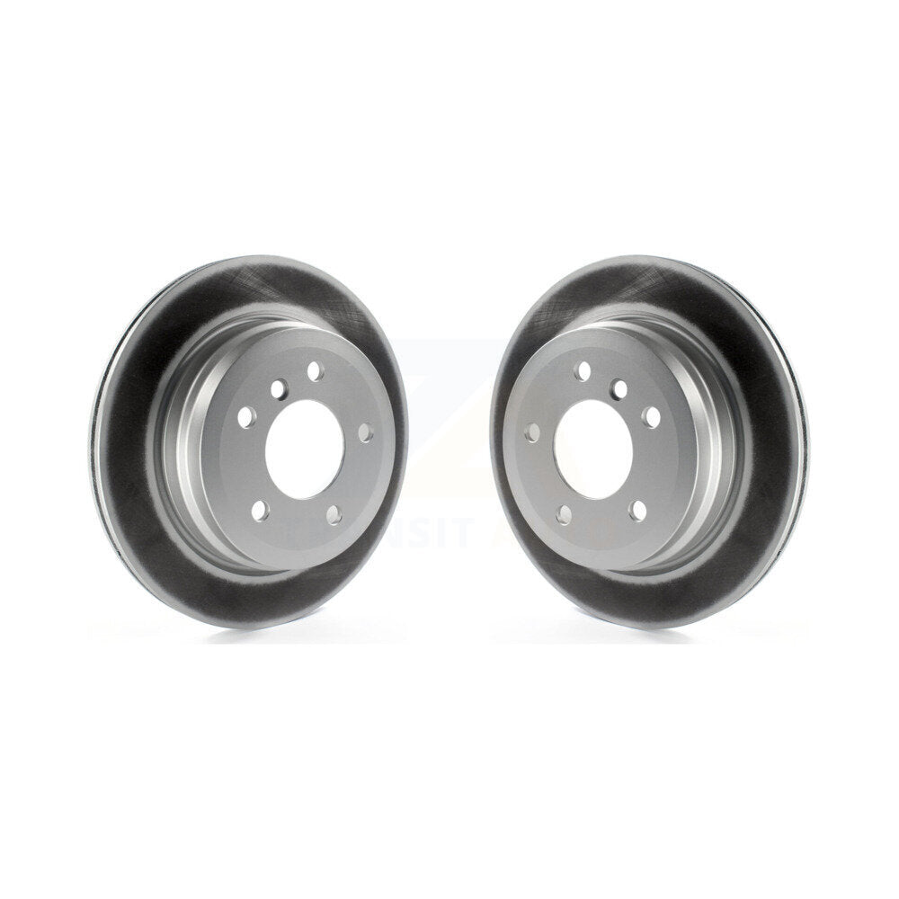 Coated Disc Brake Rotors Rear Pair For BMW 328i xDrive X1 328xi 325xi