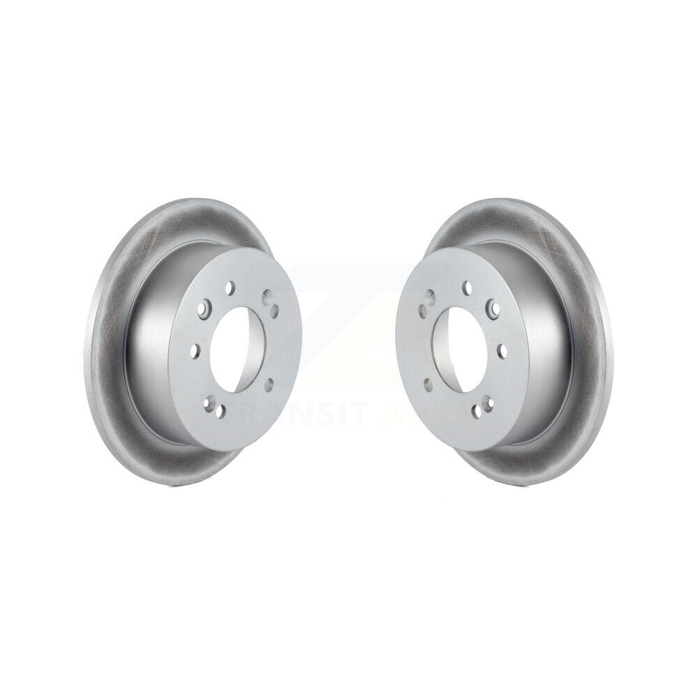 Coated Disc Brake Rotors Rear Pair For Hyundai Elantra