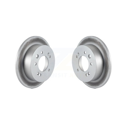 Coated Disc Brake Rotors Rear Pair For Hyundai Elantra