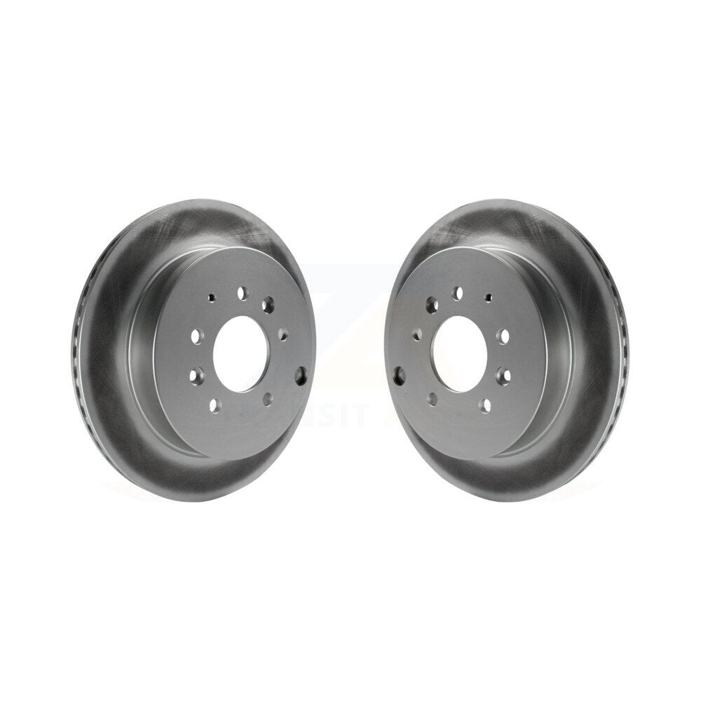 Coated Disc Brake Rotors Rear Pair For Ford Edge Mazda CX-7 Lincoln MKX
