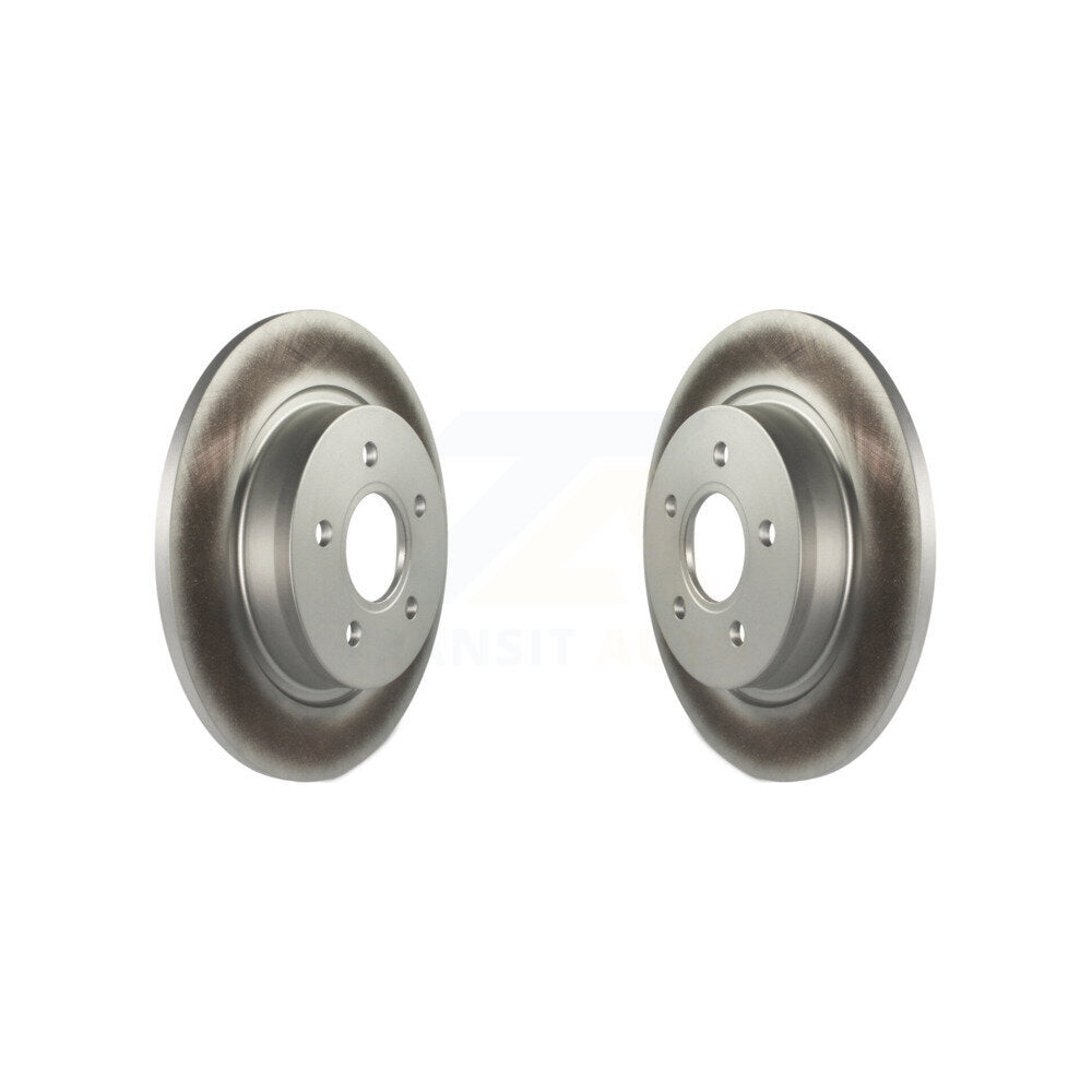 Coated Disc Brake Rotors Rear Pair For Volvo S40 C30 V50 C70