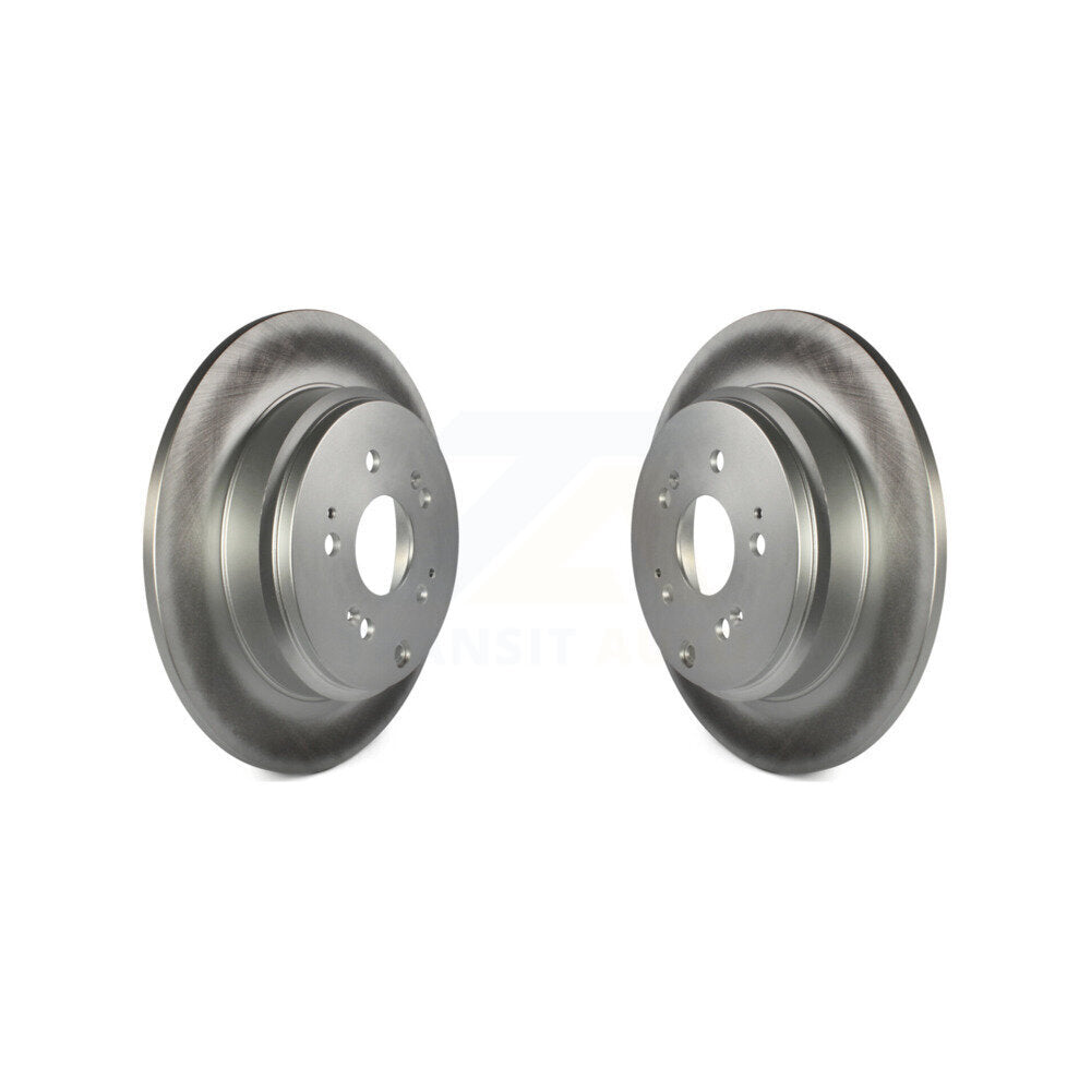 Coated Disc Brake Rotors Rear Pair For Honda Odyssey Pilot Acura MDX ZDX