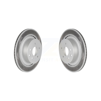 Coated Disc Brake Rotors Rear Pair For INFINITI G37 G35 Q60