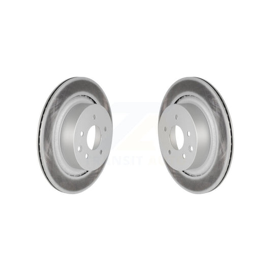 Coated Disc Brake Rotors Rear Pair For INFINITI G37 G35 Q60