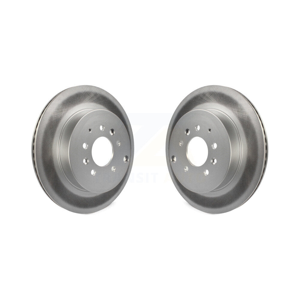 Coated Disc Brake Rotors Rear Pair For 2007-2015 Mazda CX-9