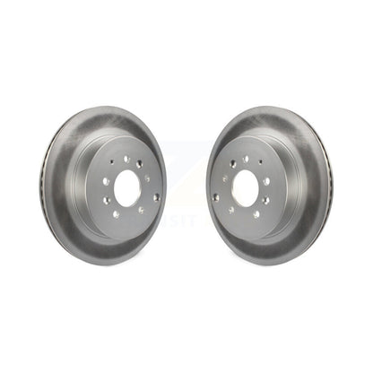 Coated Disc Brake Rotors Rear Pair For 2007-2015 Mazda CX-9