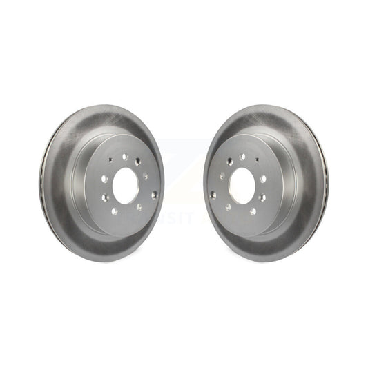 Coated Disc Brake Rotors Rear Pair For 2007-2015 Mazda CX-9