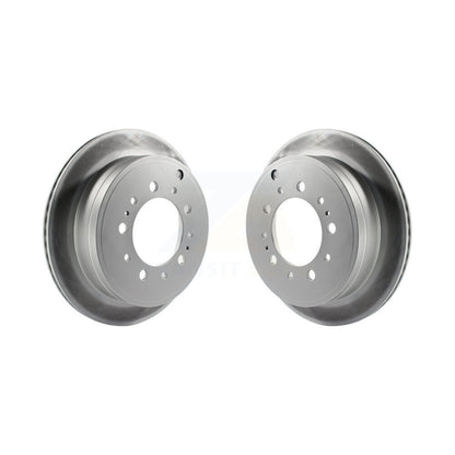 Coated Brake Rotors Rear Pair For Toyota Tundra Sequoia Lexus LX570 Land Cruiser