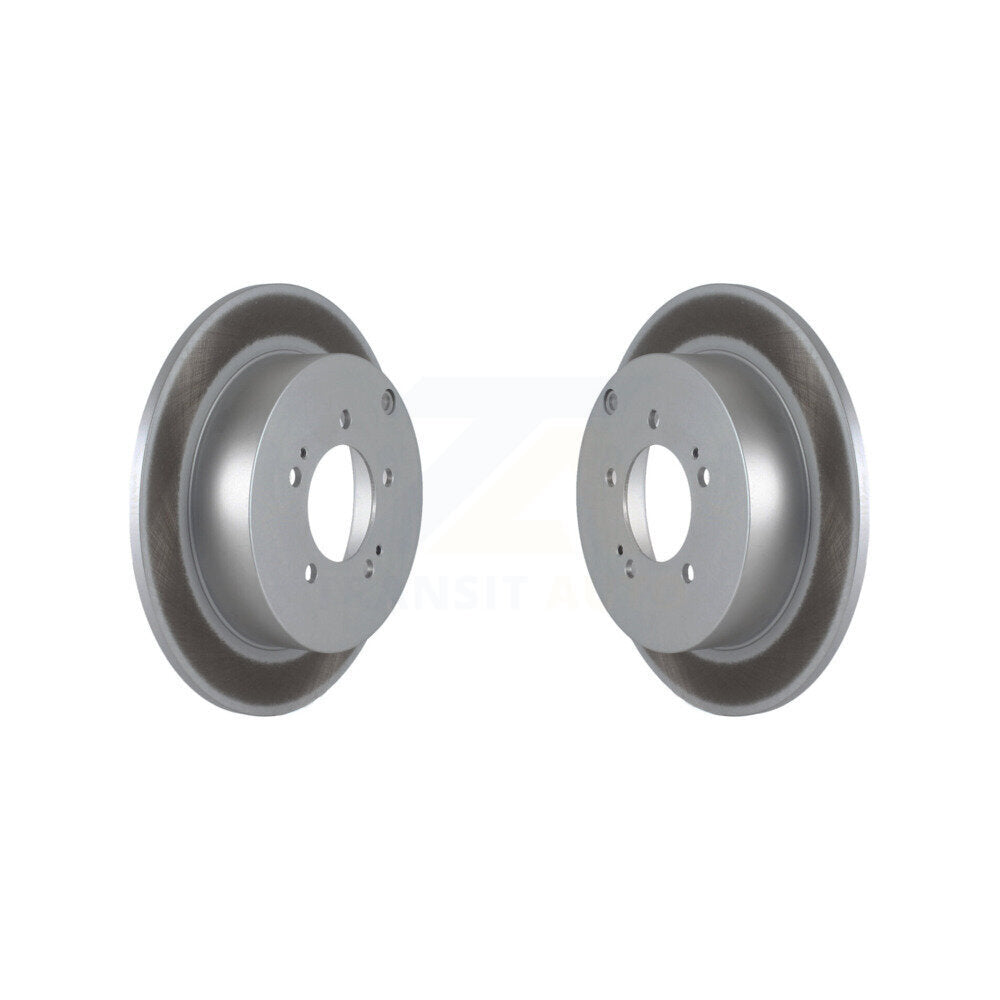 Coated Disc Brake Rotors Rear Pair For Mitsubishi Lancer Outlander