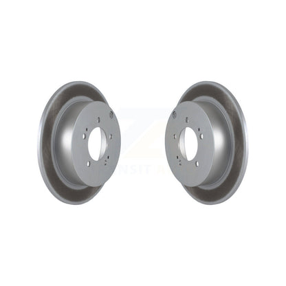 Coated Disc Brake Rotors Rear Pair For Mitsubishi Lancer Outlander