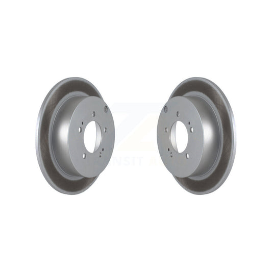 Coated Disc Brake Rotors Rear Pair For Mitsubishi Lancer Outlander