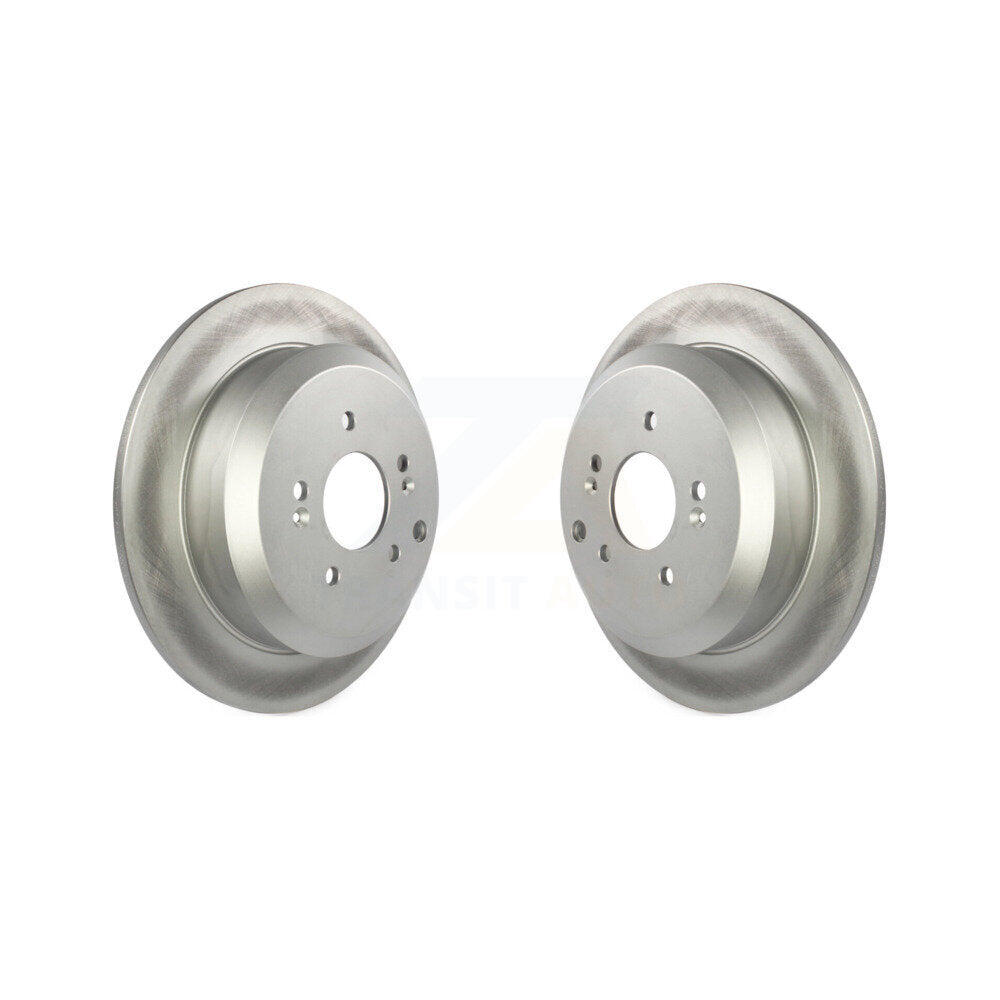 Coated Disc Brake Rotors Rear Pair For 2007-2012 Hyundai Veracruz