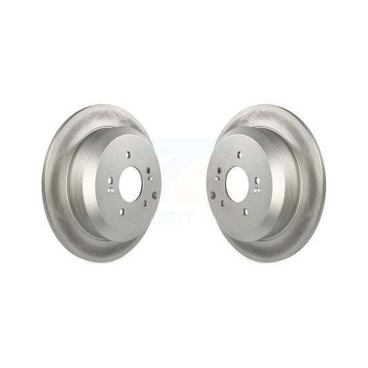 Coated Disc Brake Rotors Rear Pair For 2007-2012 Hyundai Veracruz